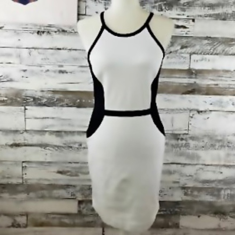 Banana Republic Black and White Dress
